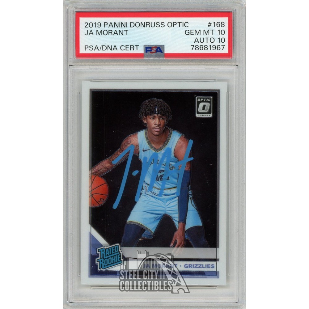 ja morant rookie card graded Psa 10 Basketball Panini Prizm #249 Rookie Of The Year Superstar Player : Everything Else Add one of the NBAs top players to your collection with this Ja Morant 2019 Panini Hoops Rookie #259 Card Ja Morant 2019-20 Panini Donruss