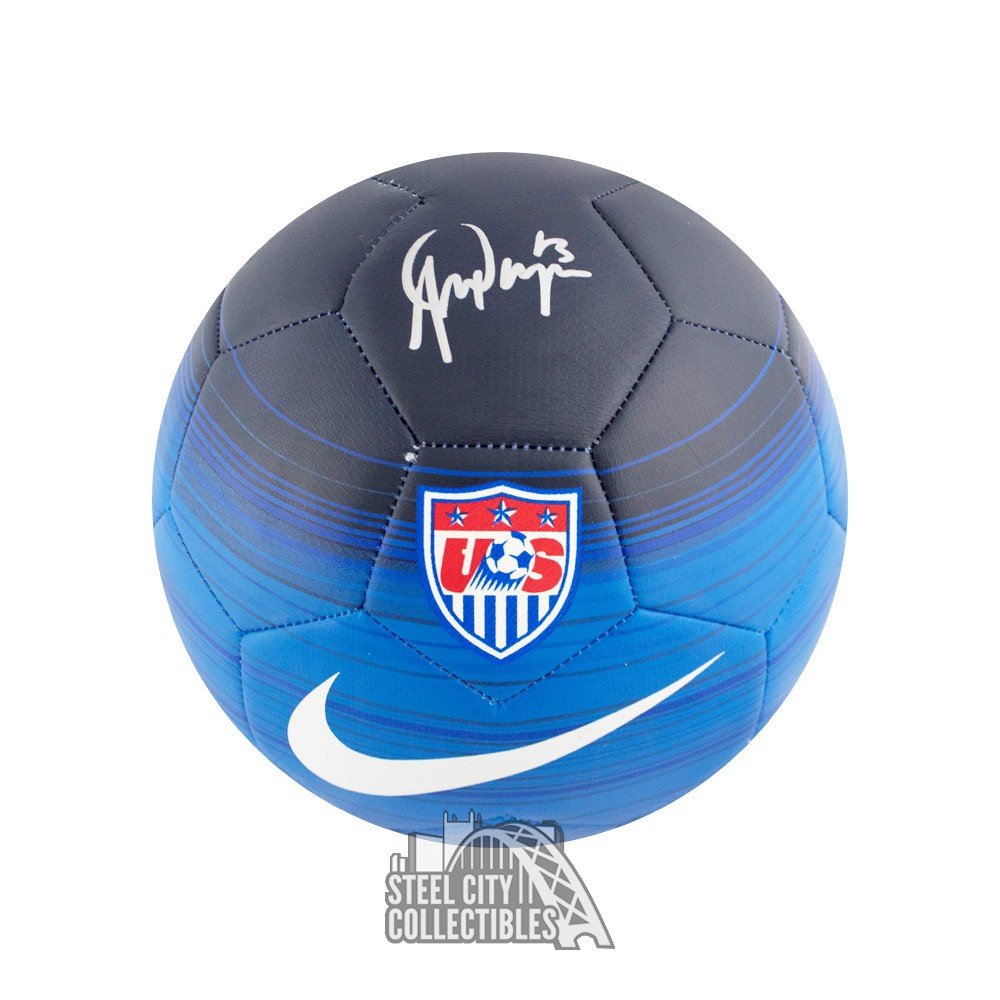 Alex Morgan Autographed Nike Soccer Ball PSA/DNA COA Steel