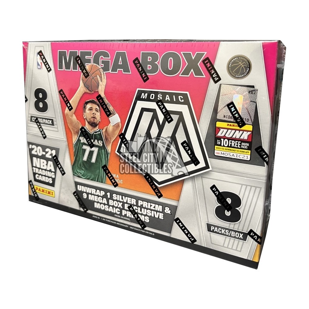 202021 Panini Mosaic Basketball Mega Box Green Fluorescent Prizms