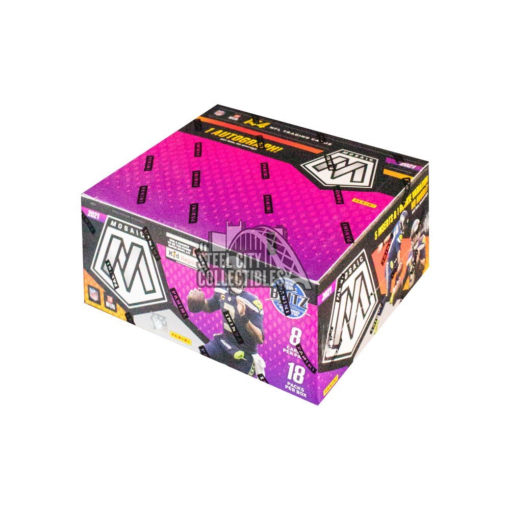 2021 Panini Mosaic Football No Huddle Box Steel City Collectibles