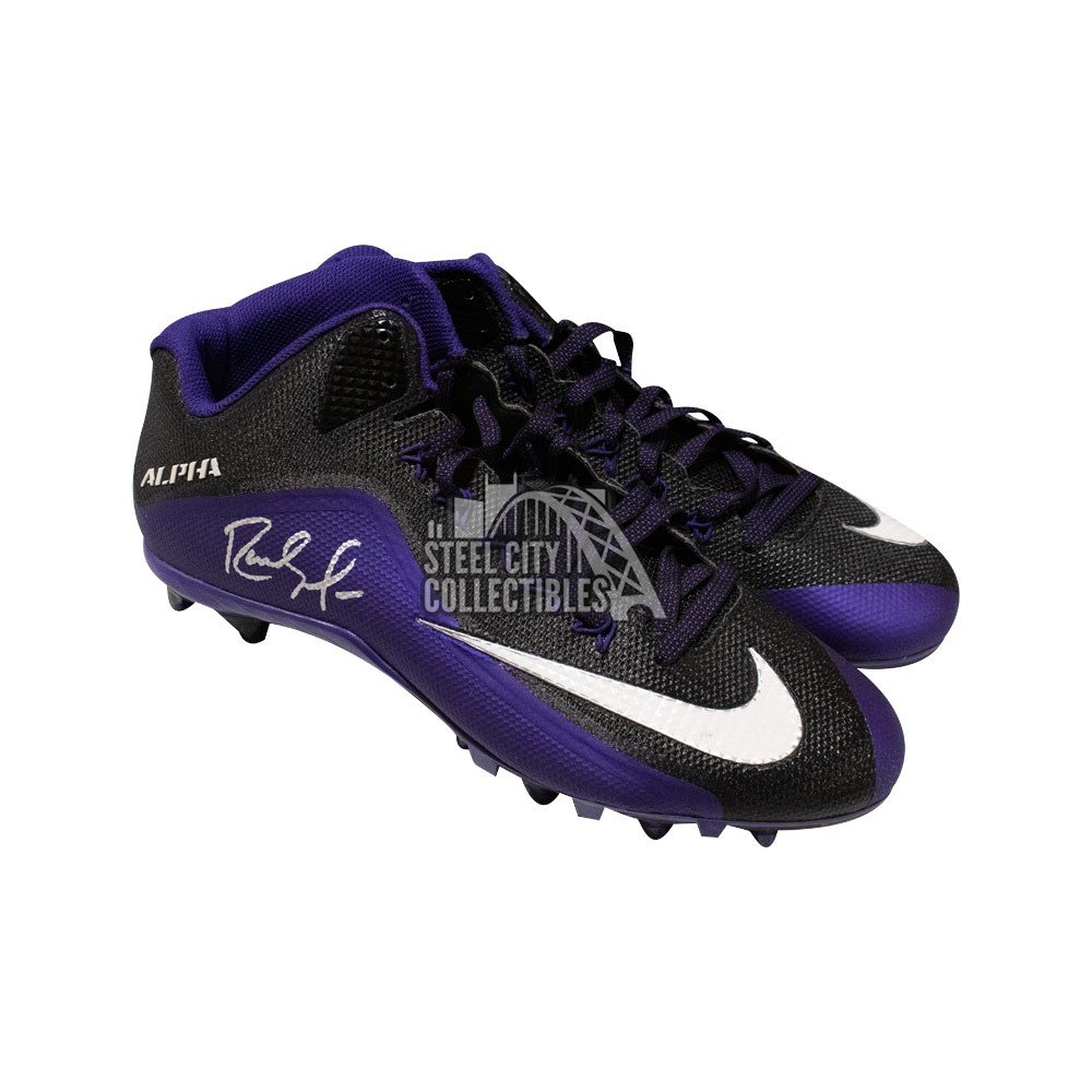 Randy Autographed Nike Alpha Football Cleats - BAS | Steel City Collectibles