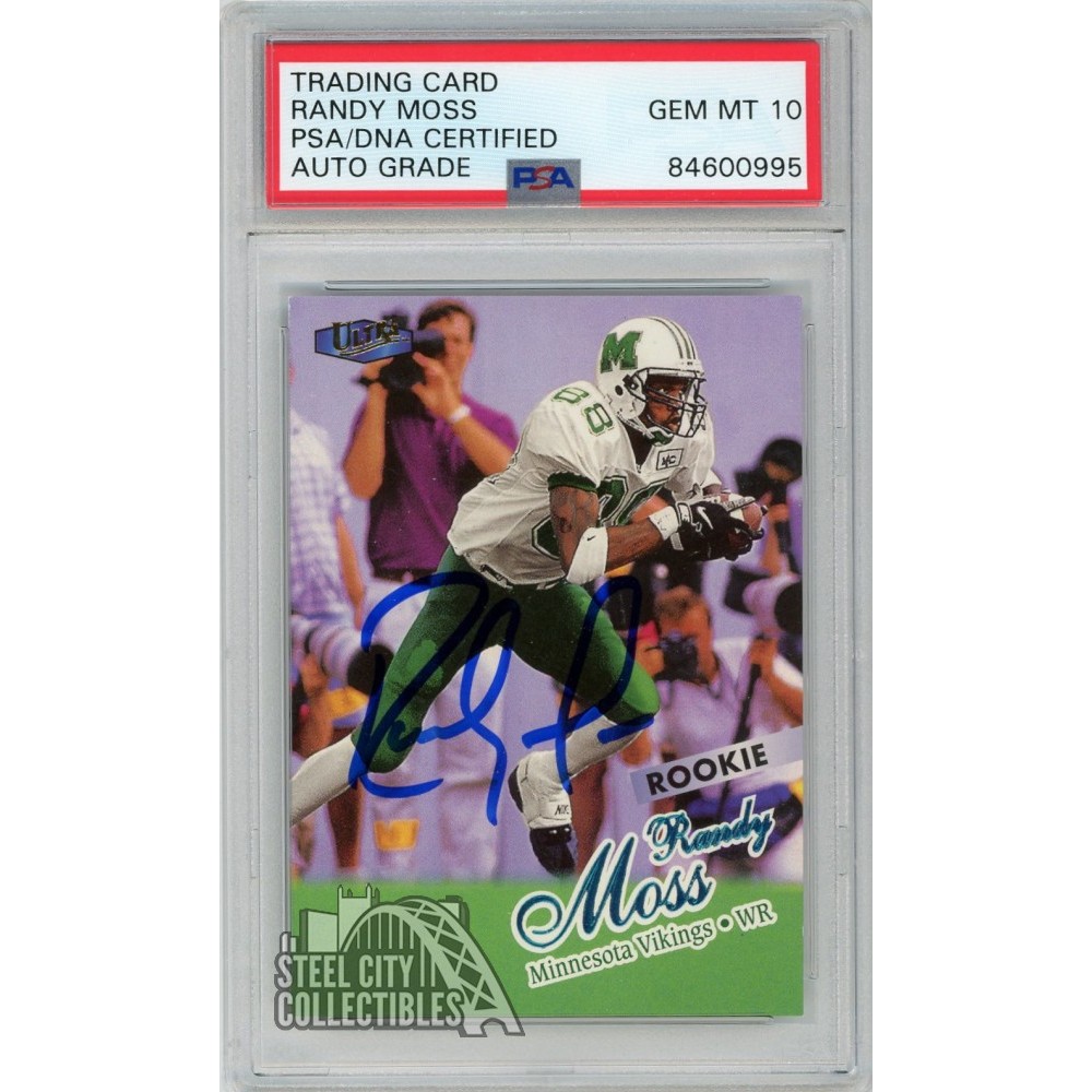 Randy Moss 1998 Fleer Ultra Autograph Rookie Card RC #207