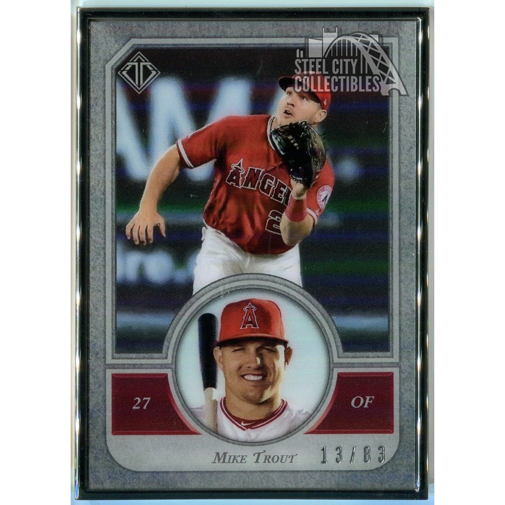 Mike Trout 2018 Topps Transcendent Baseball Icons Card 13/83 Steel