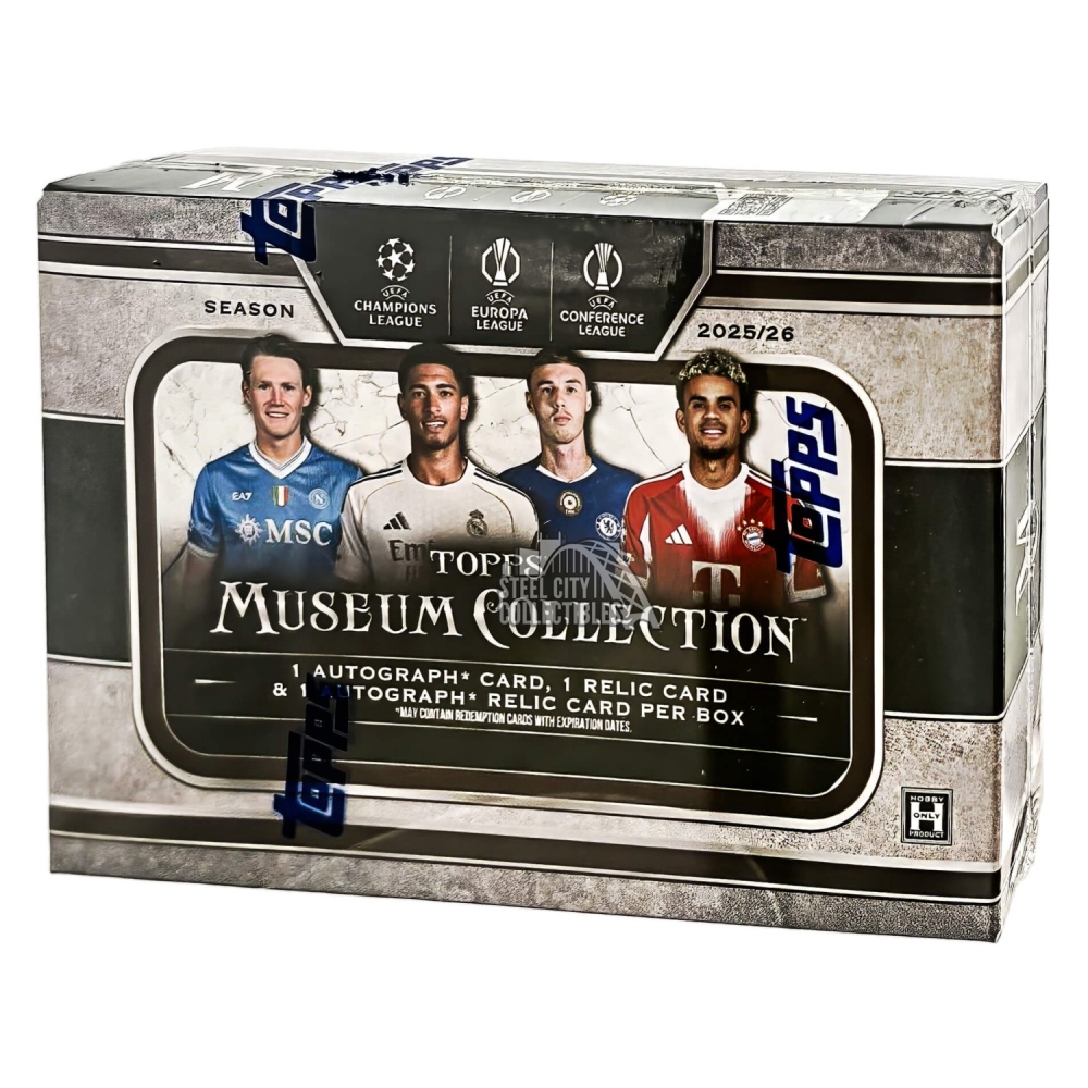 Single Backing Box 2025-26 Topps UEFA Club Competitions Museum Collection Soccer Hobby Box ...