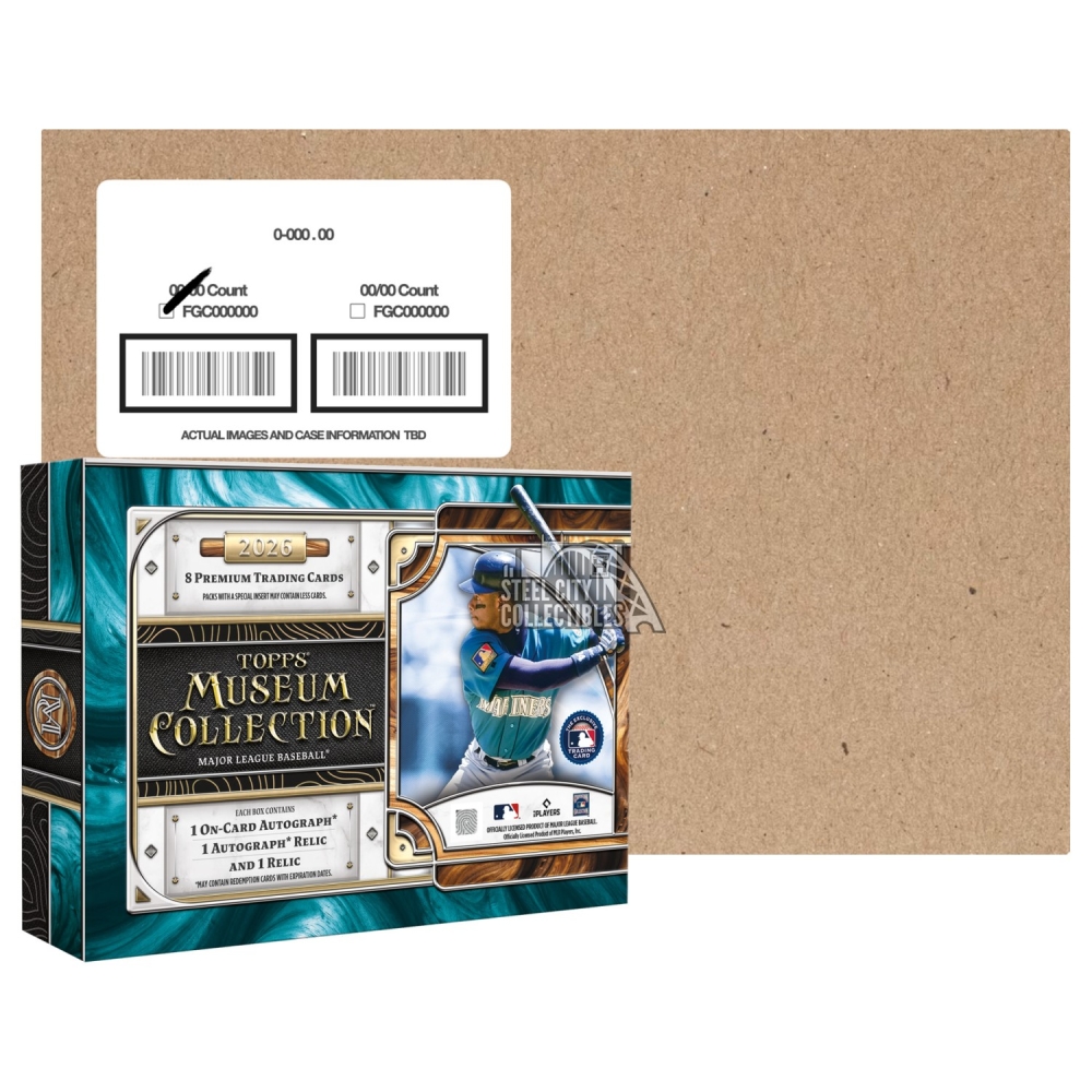 2026 Topps Museum Collection Baseball Hobby 8-Box Case | Steel