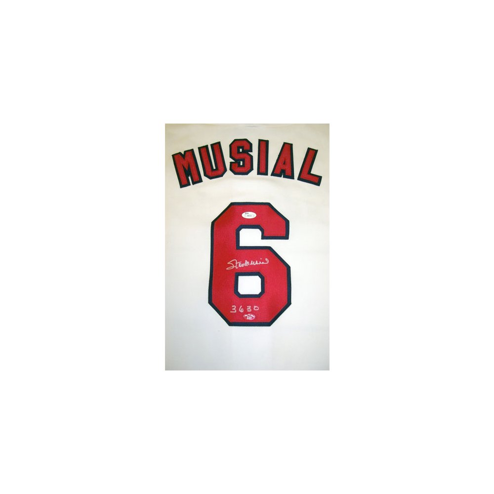 stan musial autographed jersey