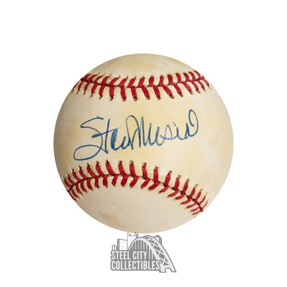 Stan Musial Autographed Official National League Baseball - PSA/DNA COA -  Discoloration