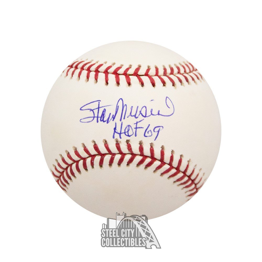Stan Musial HOF 69 Autographed Official MLB Baseball - JSA COA