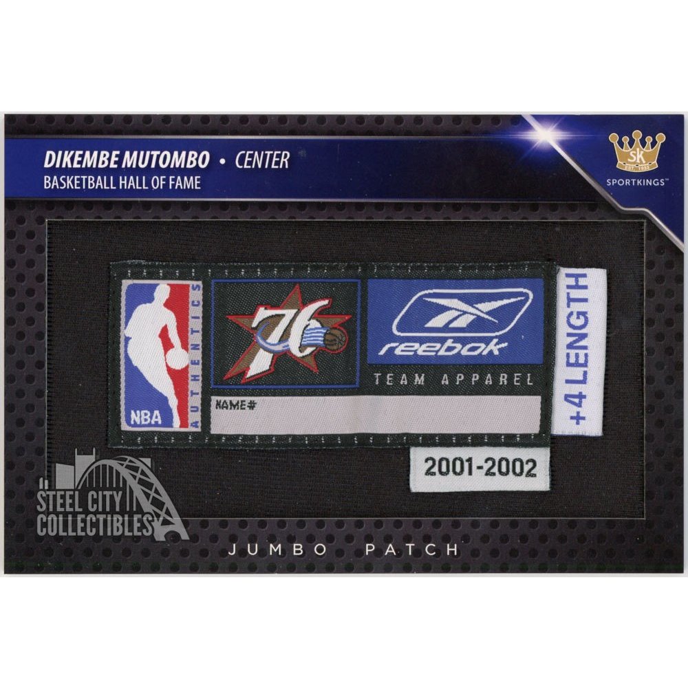 Dikembe Mutombo 2018 Sportkings Jumbo Jersey Tag Patch SKV1-JP9 1/1 | Steel  City Collectibles