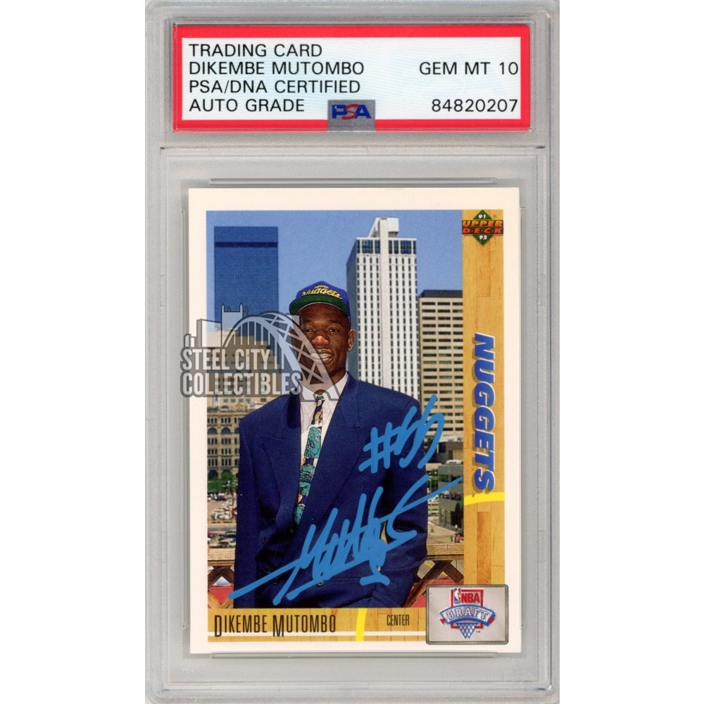 dikembe mutombo limited edition card Amazon.com: 1991-92 Fleer 277 Dikembe Mutombo Denver Nuggets Rookie Card main image 0