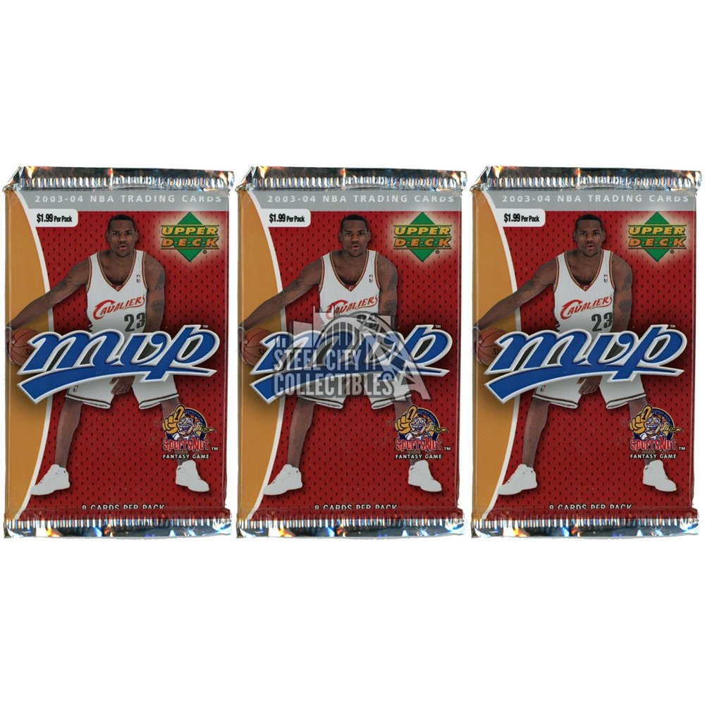 200304 Upper Deck MVP Basketball Retail 3Pack Lot Steel City