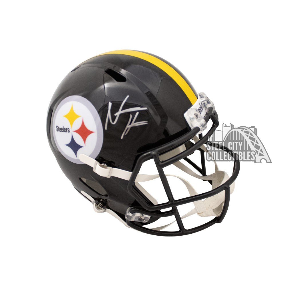 Najee Harris Signed Pittsburgh Steelers Full Size Speed Replica Helmet