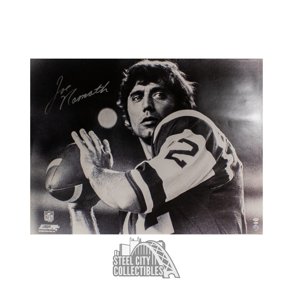 joe namath autographed football