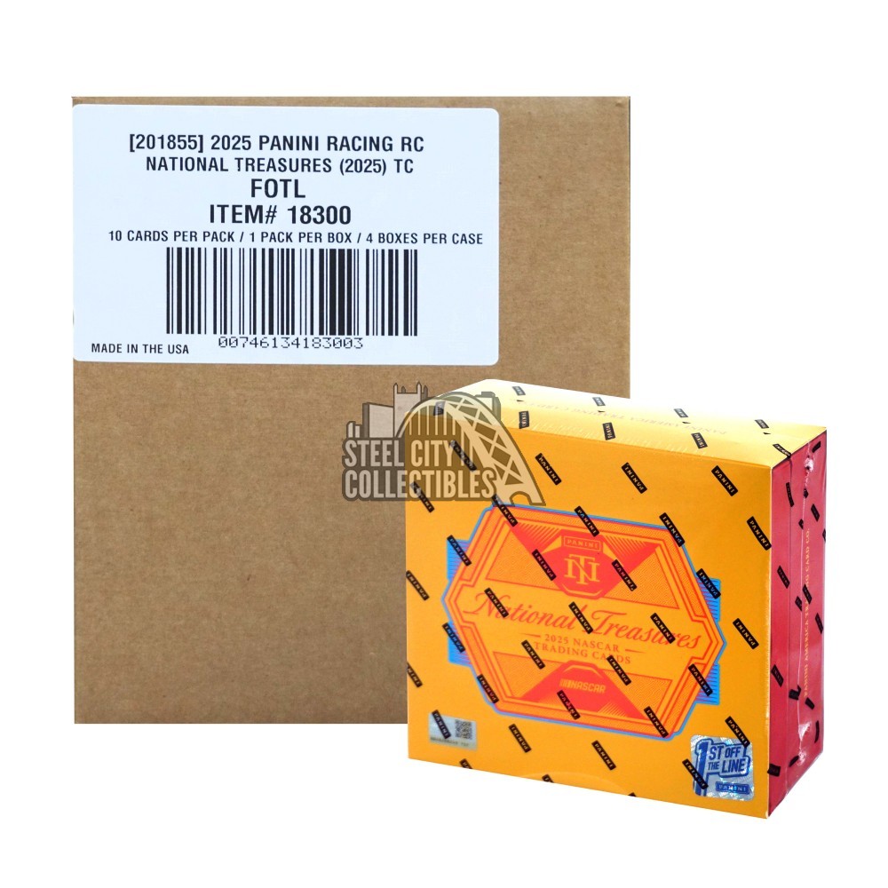 2025 Panini National Treasures Racing Hobby 4-Box Case - 1st Off