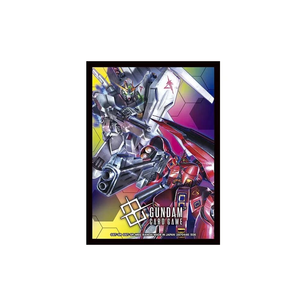 Bandai Gundam Card Game Sleeves 02 Pack - Nu Gundam/Sazabi | Steel