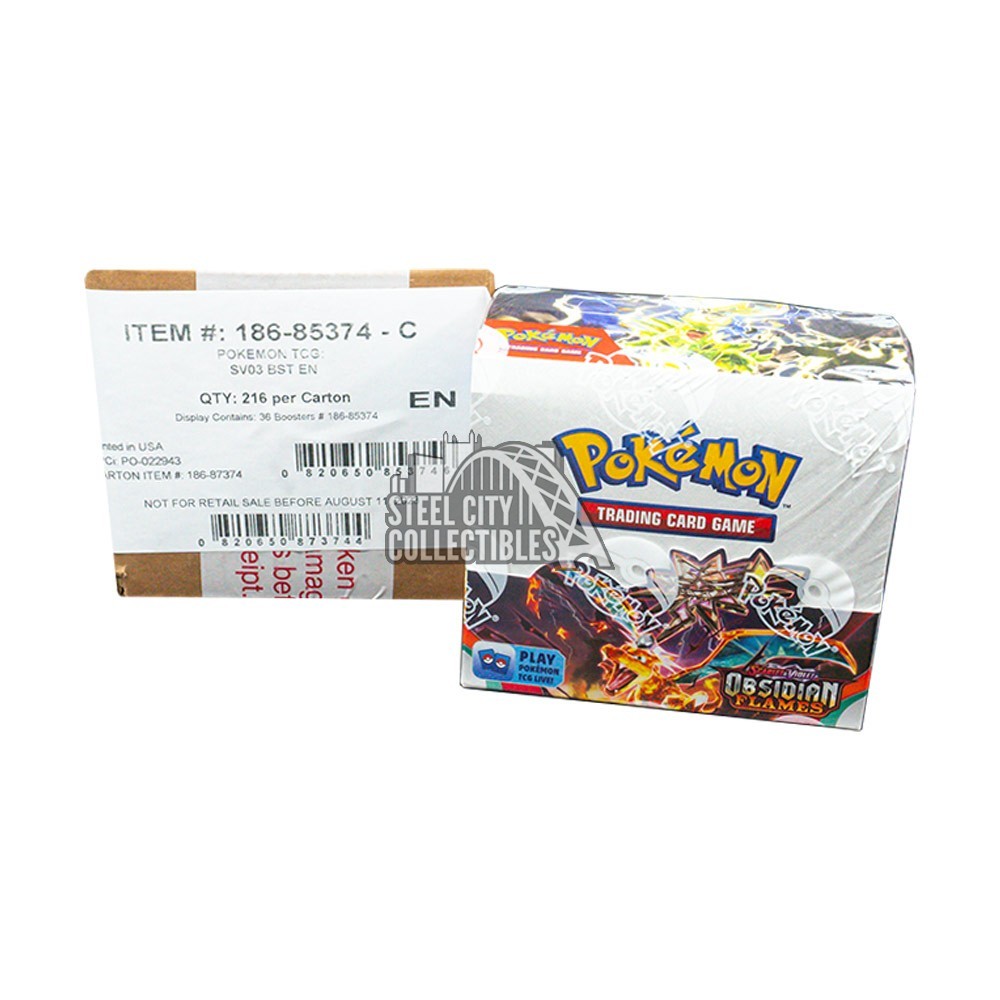 Pokemon Scarlet & Violet Obsidian Flames Booster 6-Box Case
