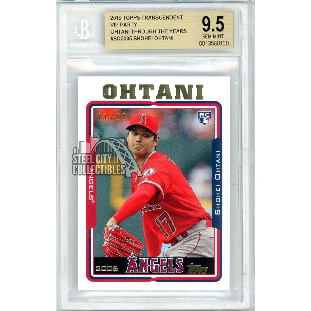 Shohei Ohtani 2019 Topps Rookie Cup Trophy Card Lot - 2 Card Graded GMA Mint 9