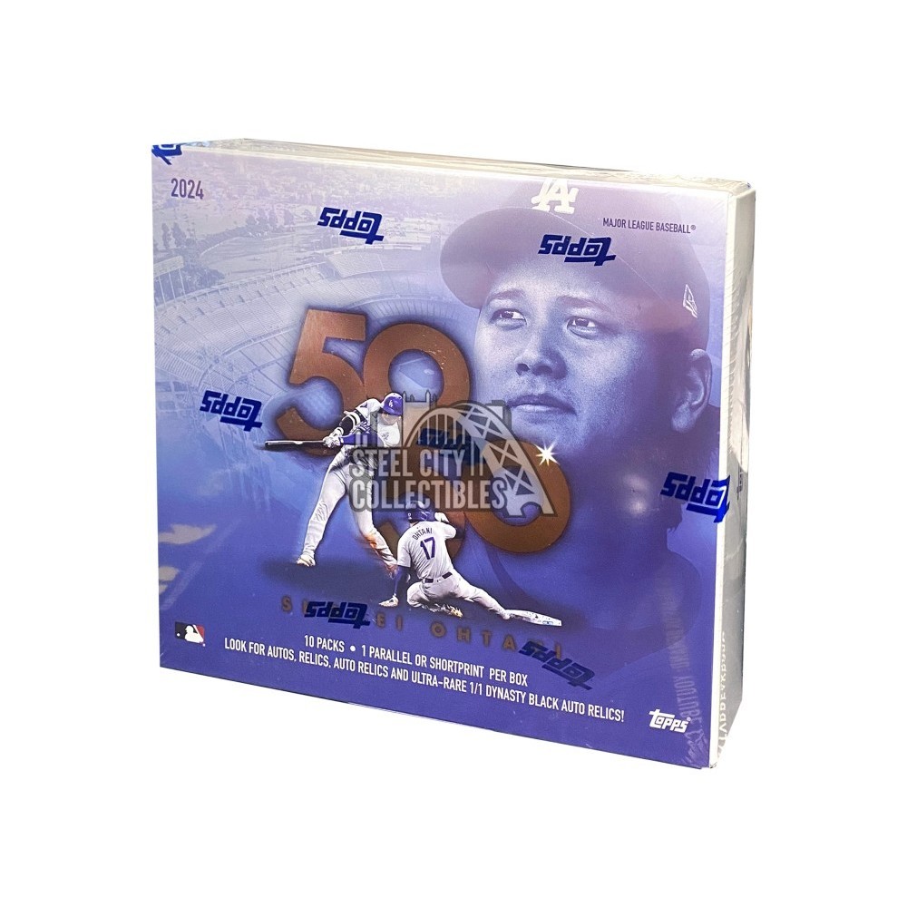 2024 Topps 50/50: Shohei Ohtani 10-Box Case | Steel City Collectibles