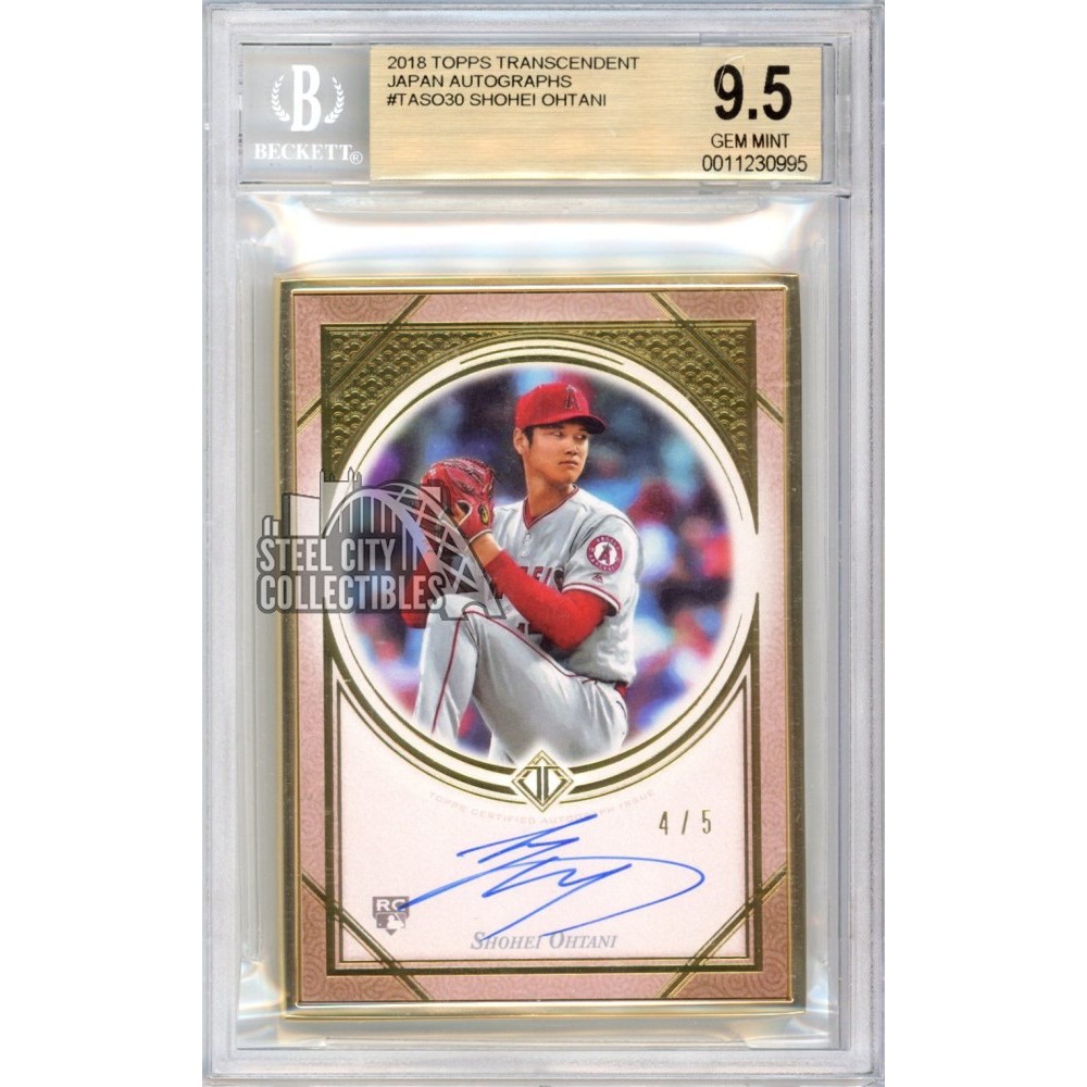 Shohei Ohtani 2018 Topps Transcendent Japan Auto Rookie RC 4/5 TA
