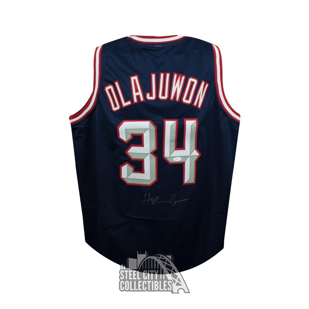 hakeem olajuwon signed jersey