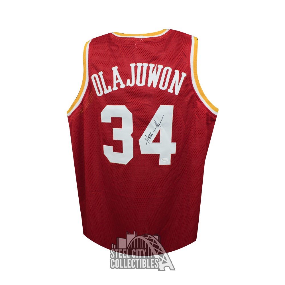 hakeem olajuwon autographed jersey