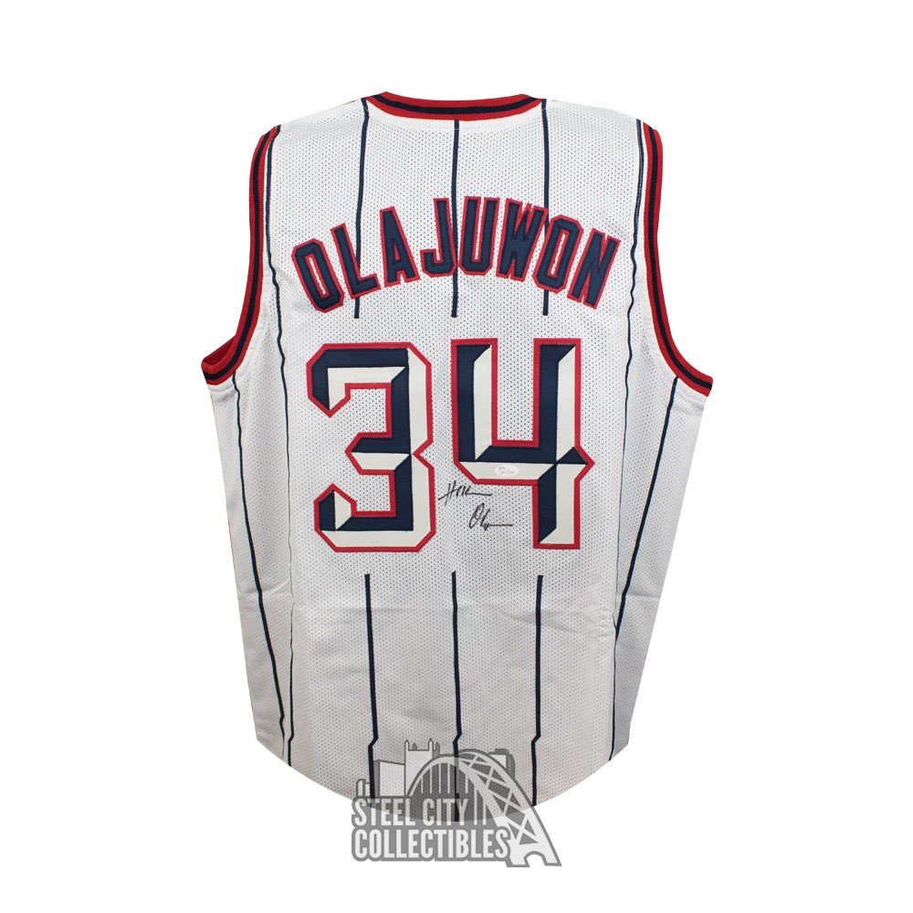 hakeem olajuwon autographed jersey