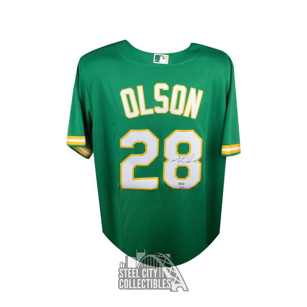 Matt Olson Autographed Oakland Athletics Nike Baseball Jersey - Fanatics