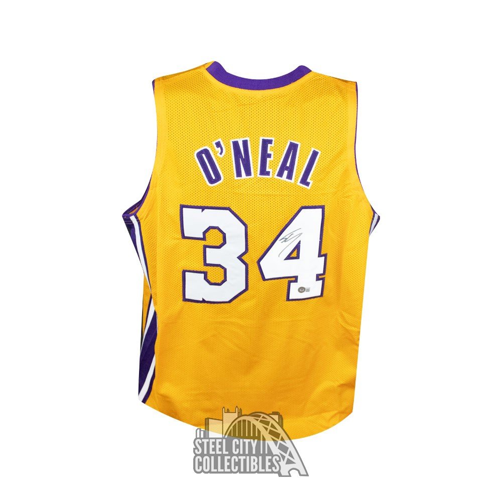 Los Angeles Lakers Shaquille Shaq O'Neal Autographed White Jersey