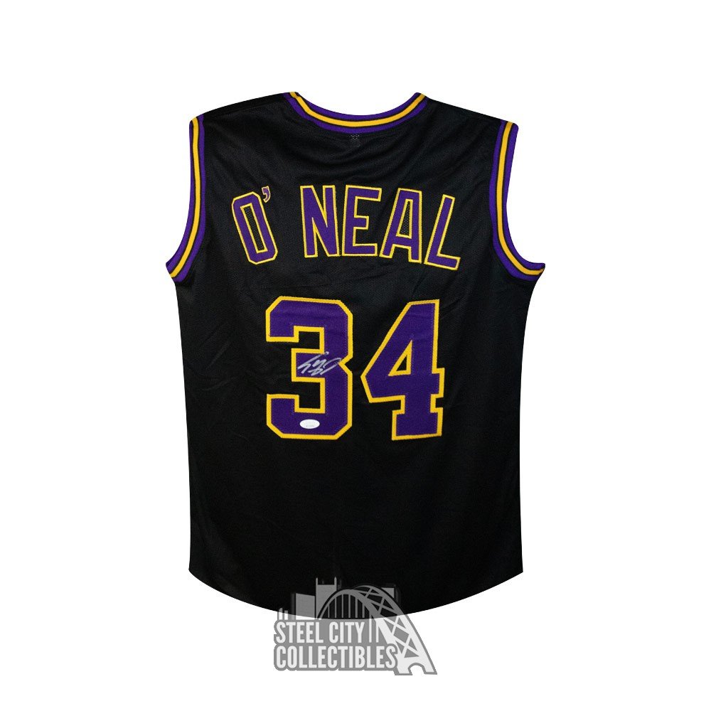 Shaquille O'Neal Autographed Los Angeles Lakers Black Custom ...