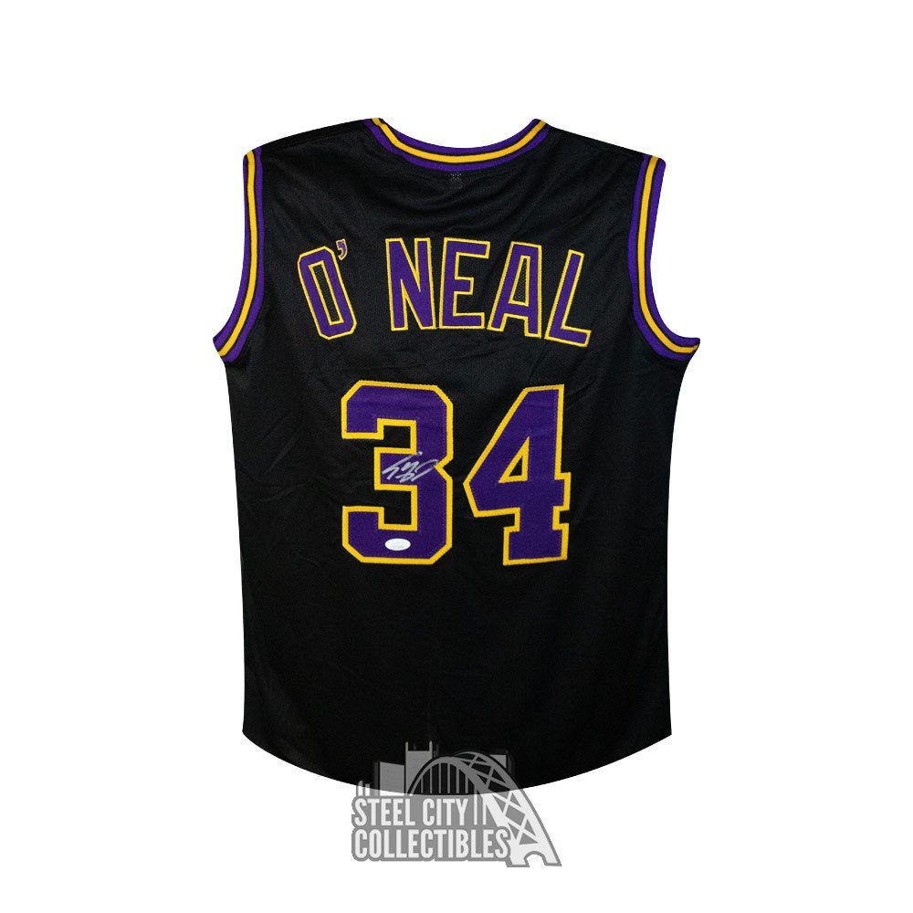 Shaquille O'Neal Autographed Orlando Magic Pinstripe Custom Basketball Jersey - JSA COA at 's Sports Collectibles Store