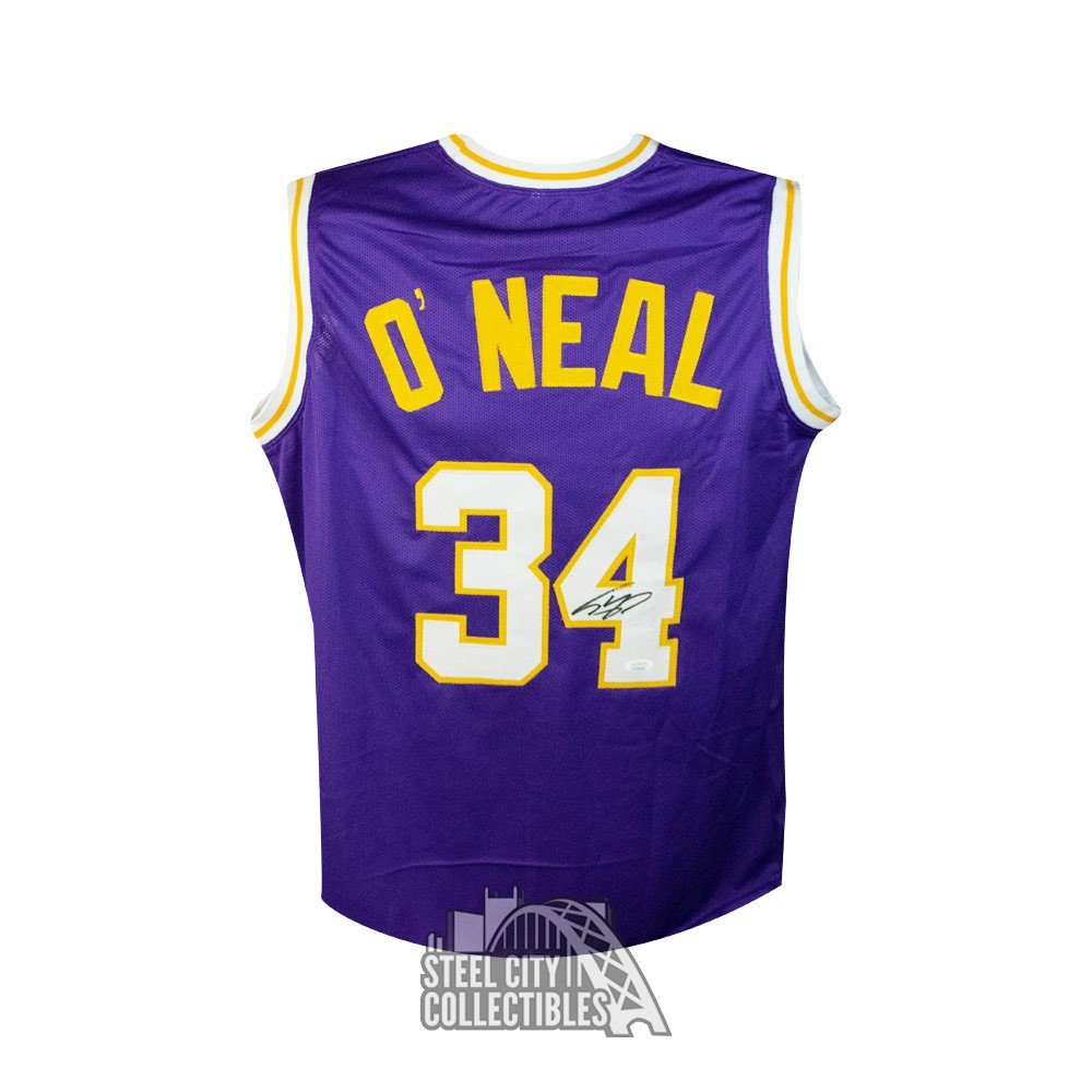 Shaquille O'Neal Autographed Los Angeles Custom Basketball Jersey - BAS COA