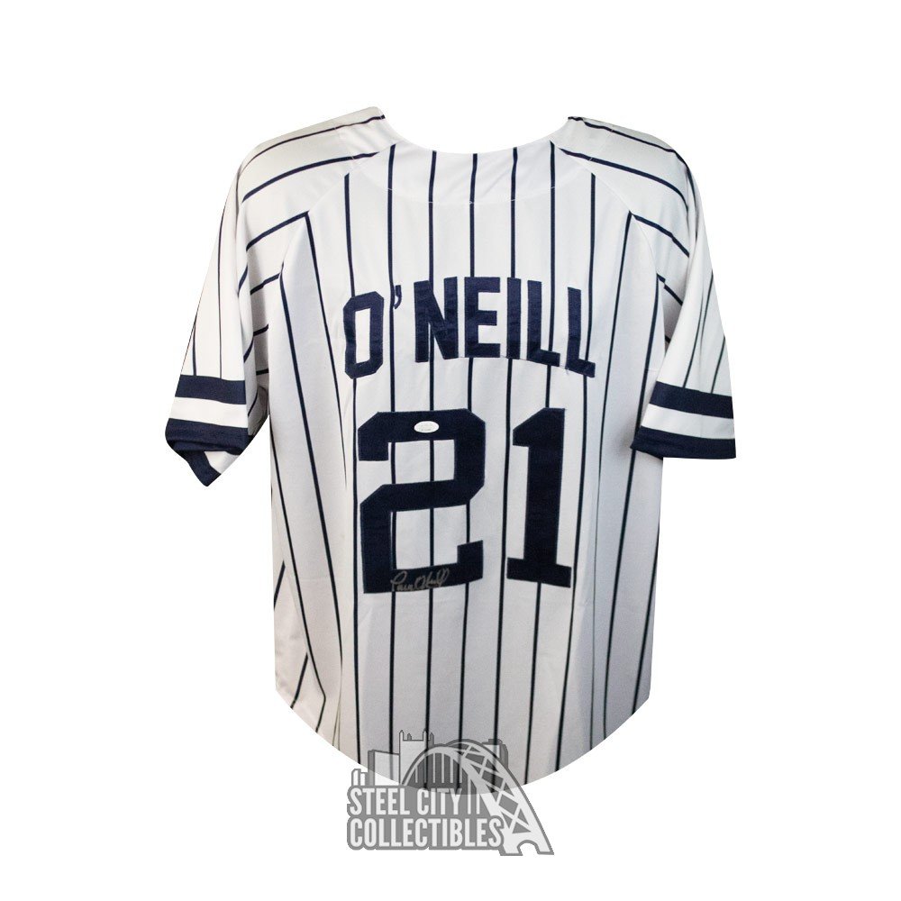 paul o'neill autographed new york yankees custom baseball jersey jsa coa steel city collectibles paul o'neill autographed new