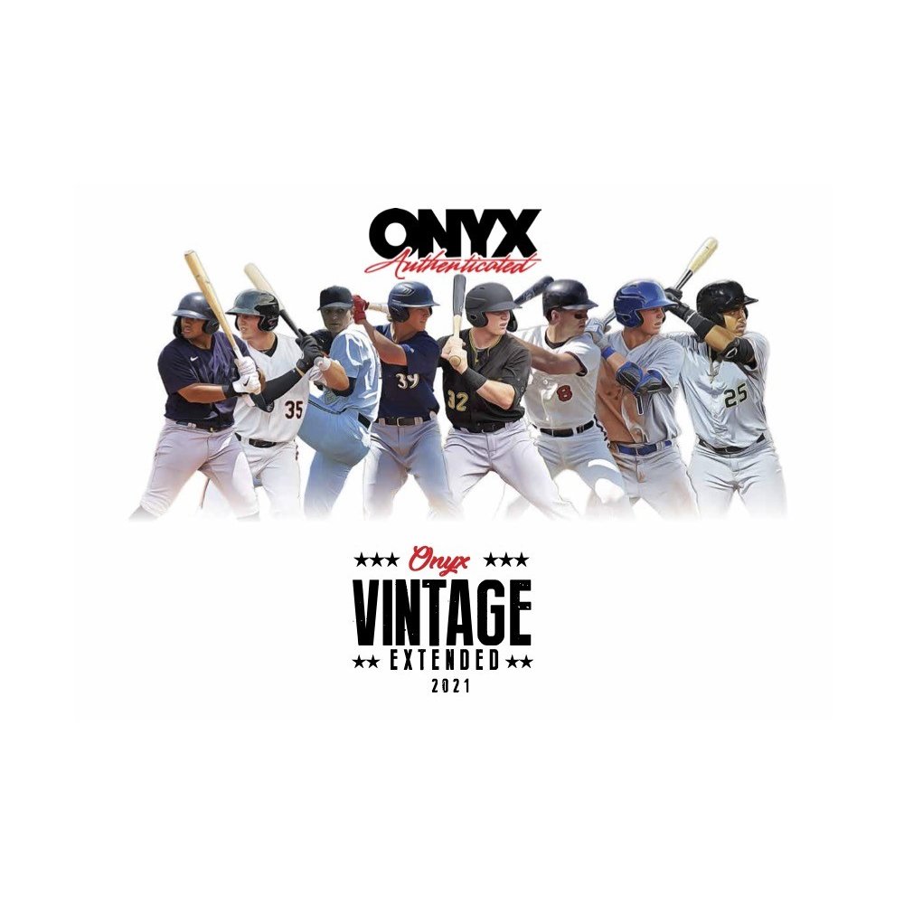2021 Onyx Vintage Extended Series Baseball 24Box Case Steel City