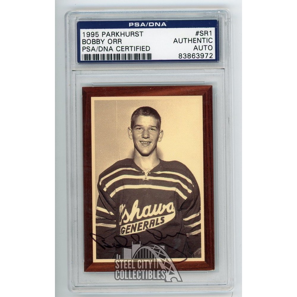 Bobby Orr 1995 Parkhurst Autographed Rookie Card SR1 PSA/DNA /500