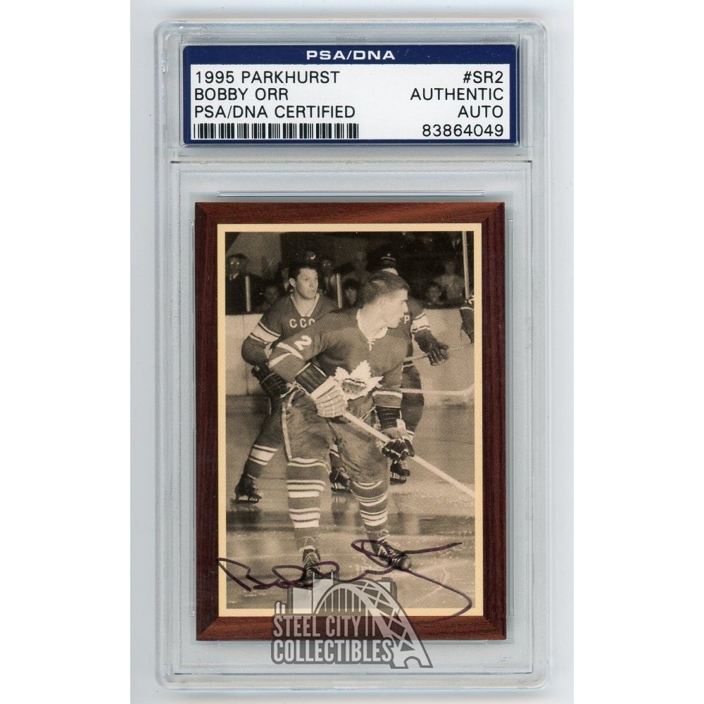 Bobby Orr 1995 Parkhurst Autographed Rookie Card SR2 PSA/DNA /500