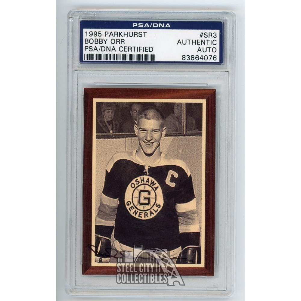 Bobby Orr 1995 Parkhurst Autographed Rookie Card SR3 PSA/DNA /500