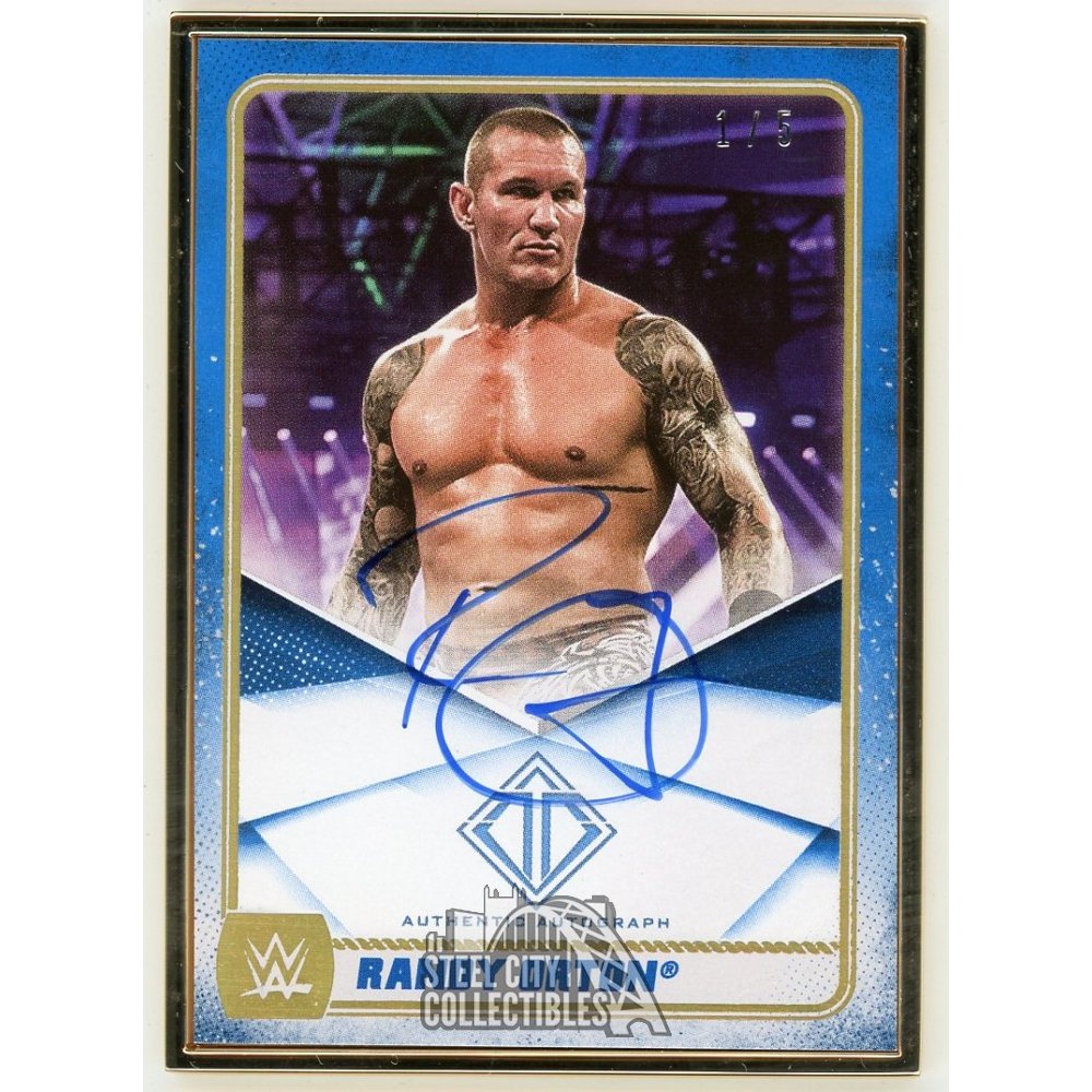 Randy Orton 2020 Topps Transcendent WWE Autographed Card 1/5 Steel