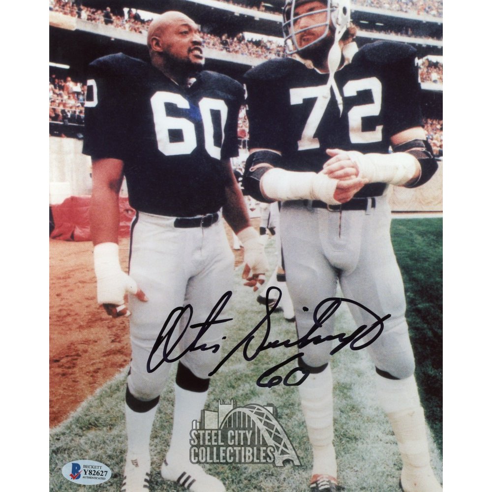 Colts Blue Ink COA Otis Sistrunk Signed 8X10 Photo Autograph Raiders vs 