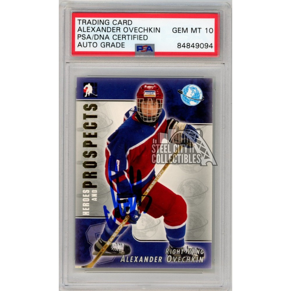 Alexander Ovechkin 2004-05 ITG Heroes & Prospects Autograph RC Card #118  PSA/DNA 10 | Steel City Collectibles
