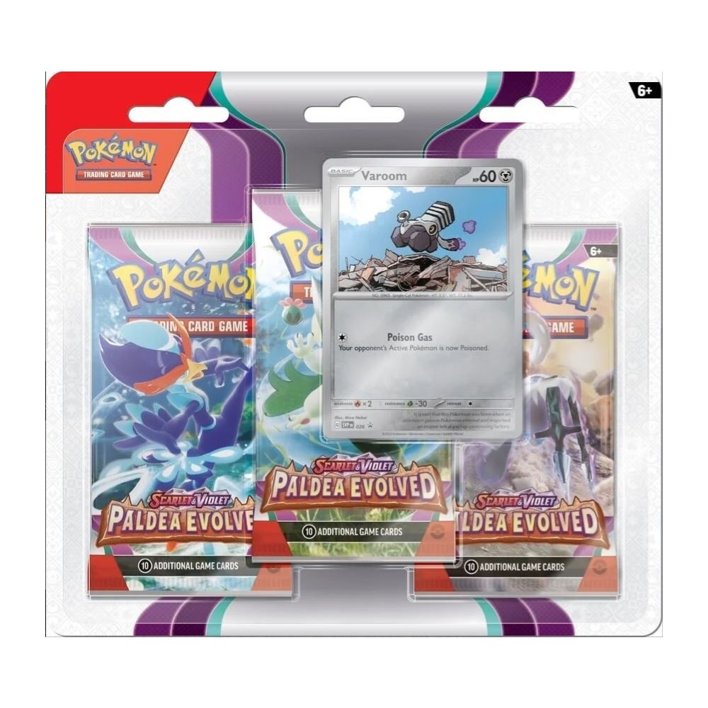 Pokemon Scarlet & Violet Paldea Evolved 3-Pack Blister Pokemon Scarlet & Violet Paldea Evolved 3-Pack Blister