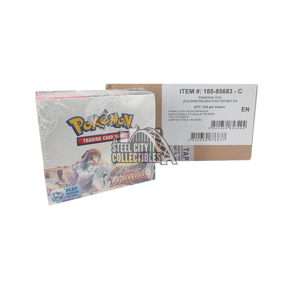 Pokemon Scarlet & Violet Paldea Evolved Booster 6-Box Case