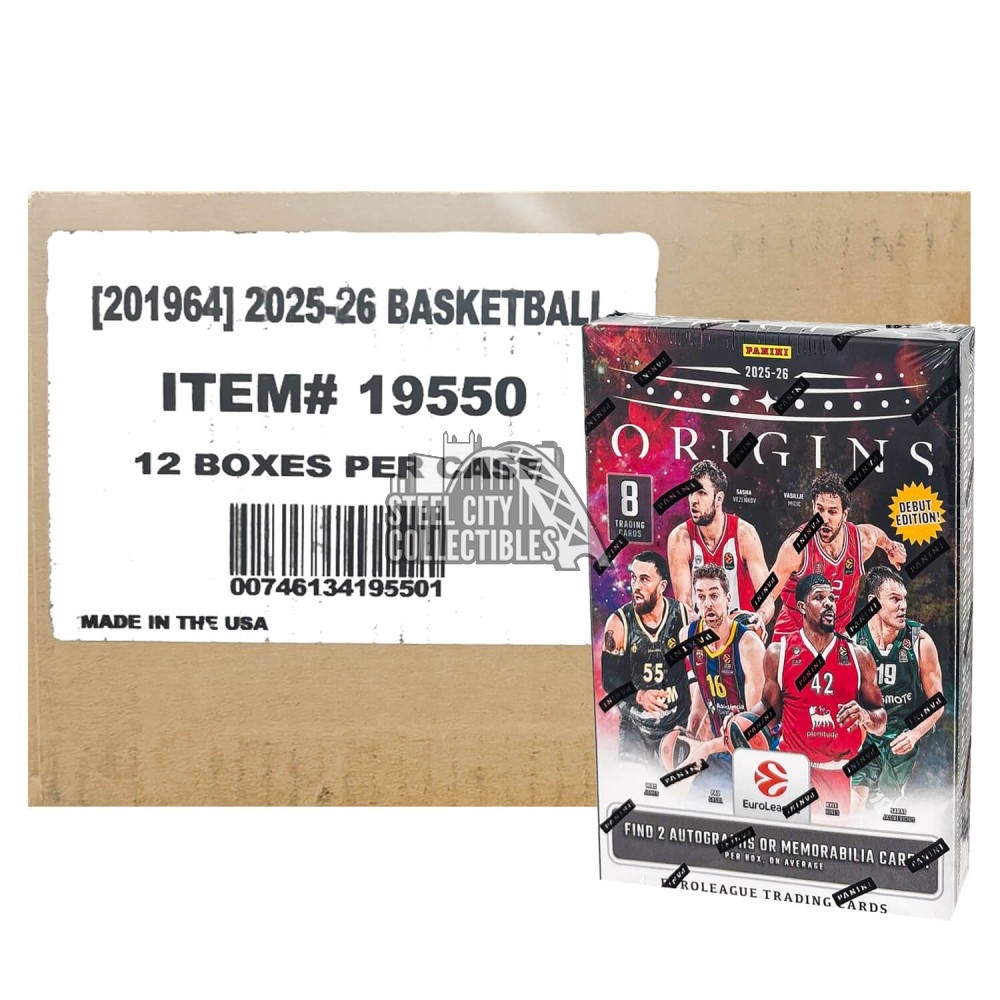 2025-26 Panini Origins EuroLeague Basketball Hobby 12-Box Case