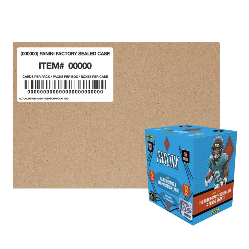 2025 Panini Phoenix Football Hobby 16-Box Case - 1st Off The Line