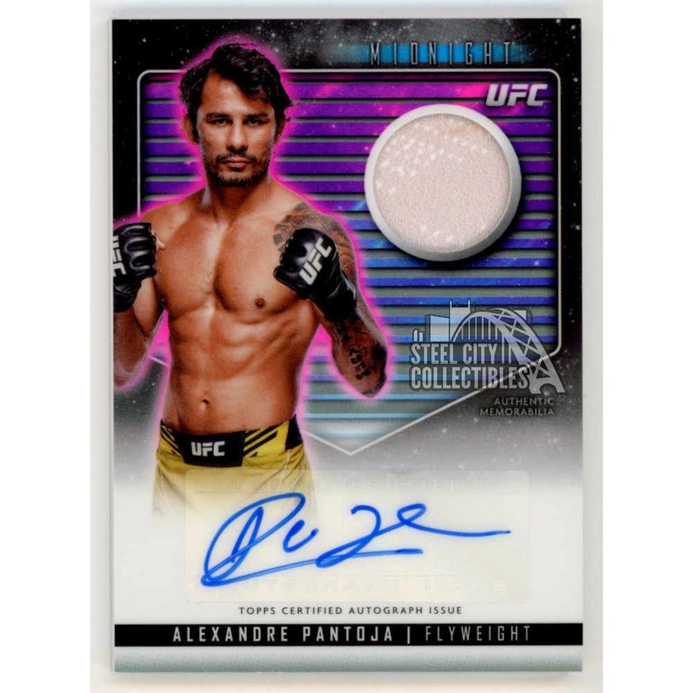 Alexandre Pantoja 2024 Topps Midnight UFC Autograph Relic Card