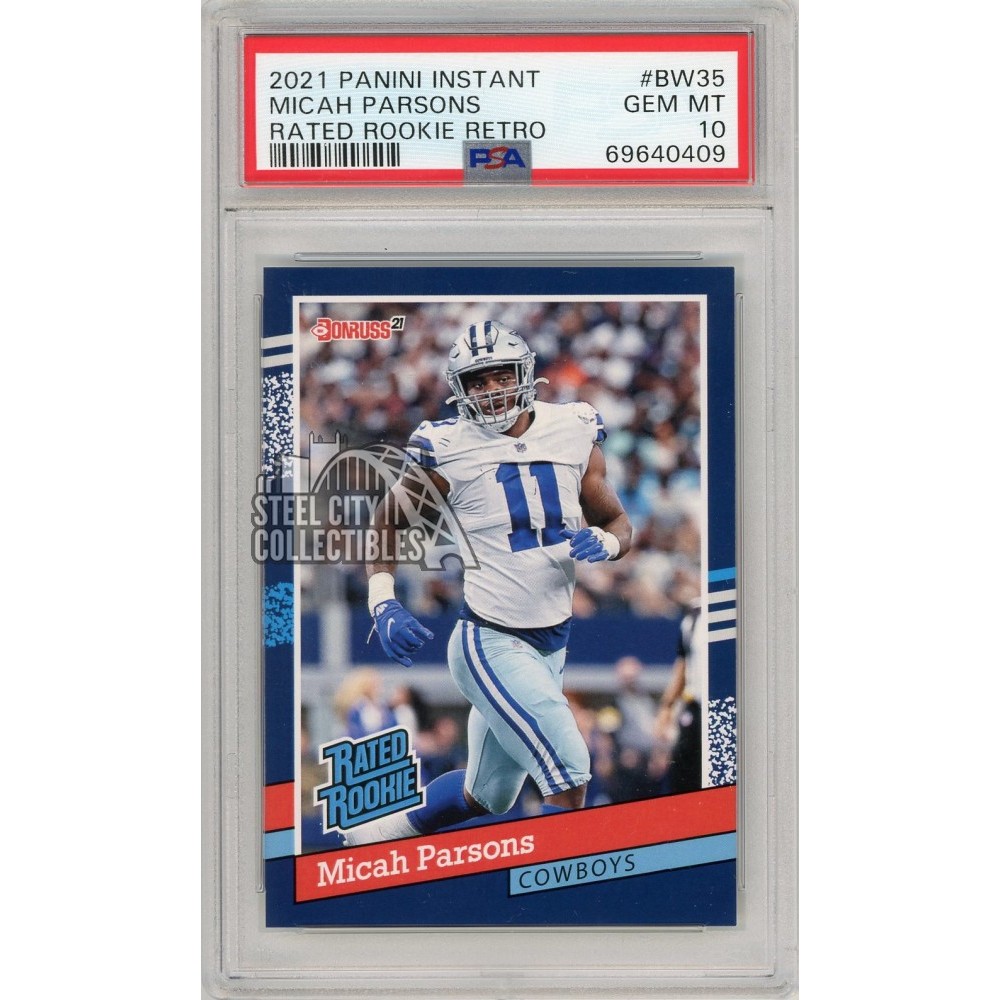 Micah Parsons 2021 Panini Instant Donruss Rated Rookie /2231 #BW35 PSA 10 |  Steel City Collectibles