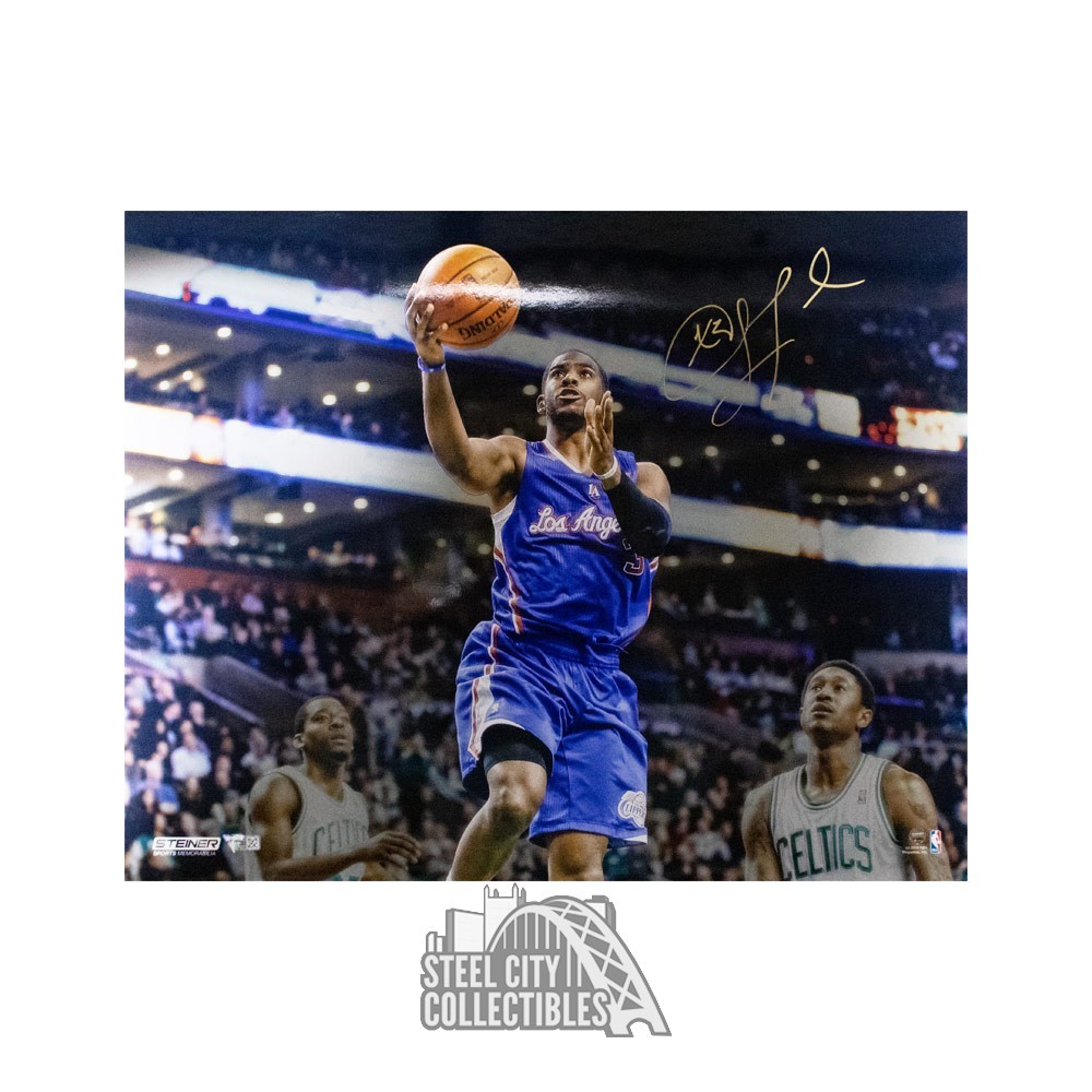 Chris Paul Autographed Los Angeles Clippers 16x20 Photo Fanatics vs Celtics 