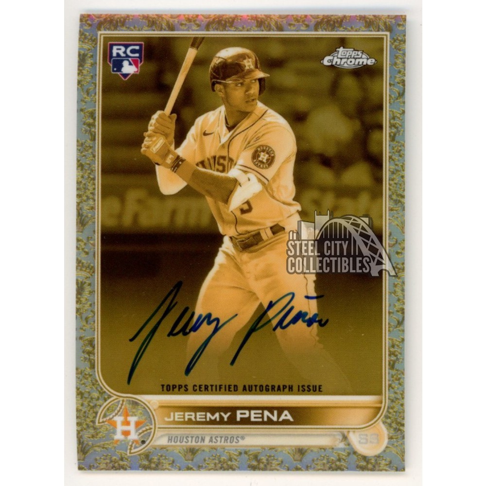 Jeremy Pena 2022 Topps Gilded Autograph Rookie Card #CGA-JP 109
