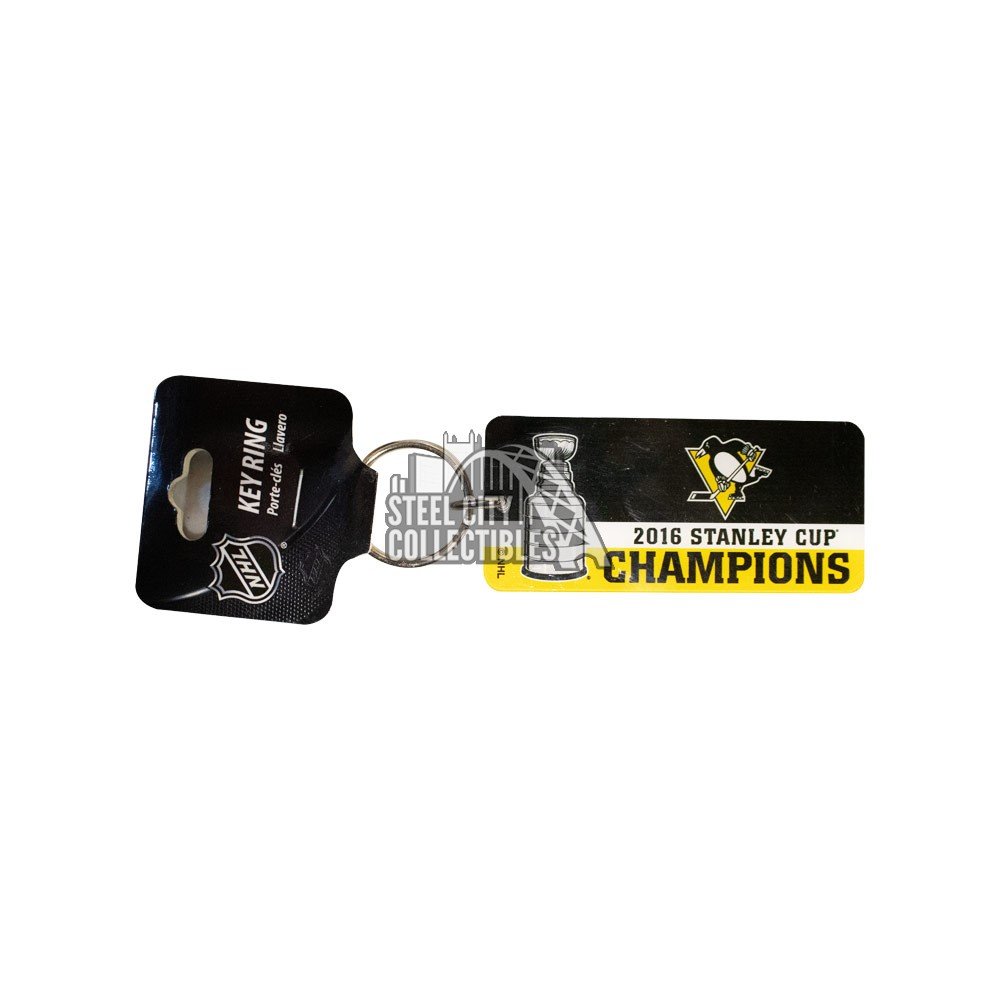 Pittsburgh Penguins 2016 Stanley Cup Champions Mirrored Keychain