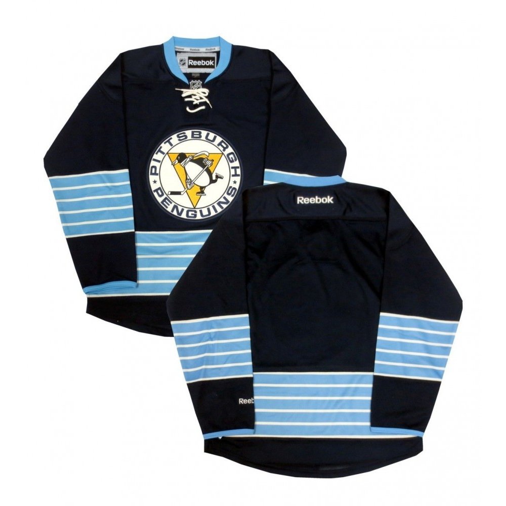 Reebok Pittsburgh Penguins Light Blue Premier Hockey Jersey