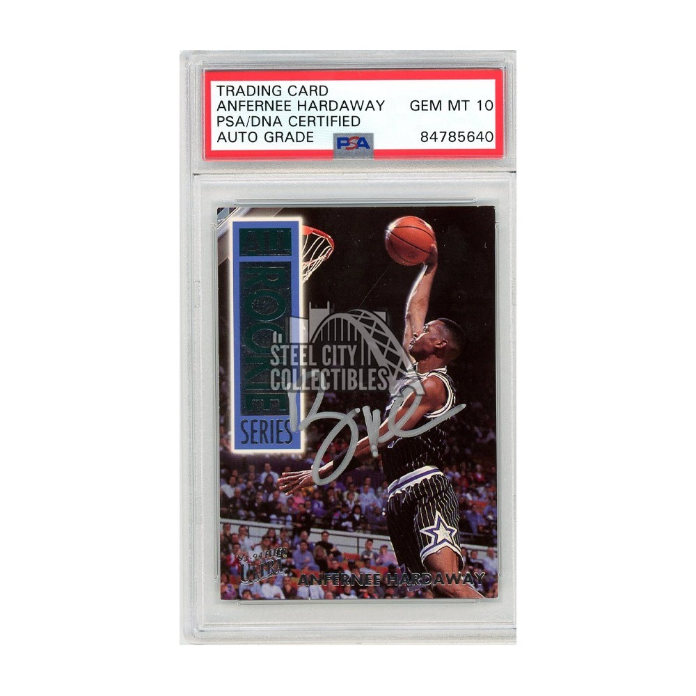 Anfernee Hardaway 1993-94 Fleer Ultra Autograph Rookie Card #4 PSA